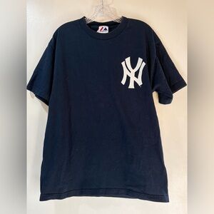 New York Yankees Mickey Mantle Tee Majestic Men’s Sz Large